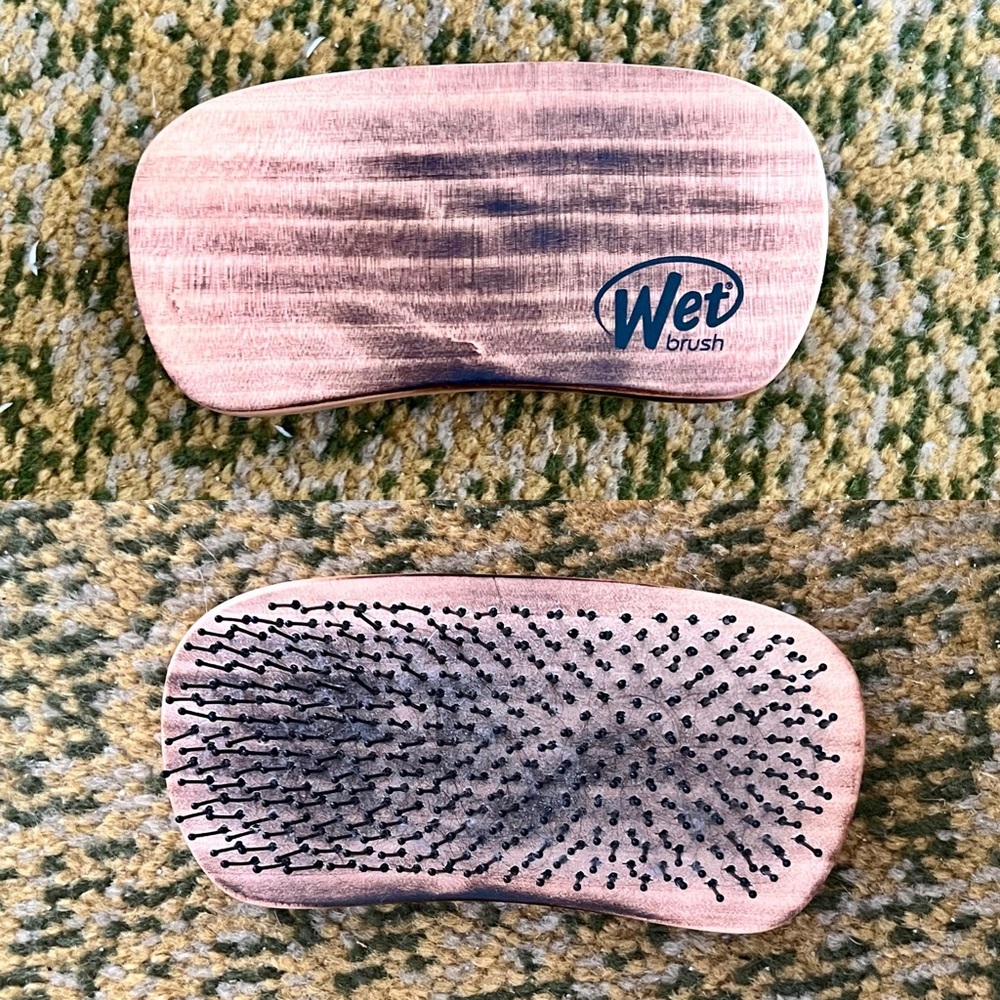 Wet Brush Palm Brush Detangler, Burnt Wood